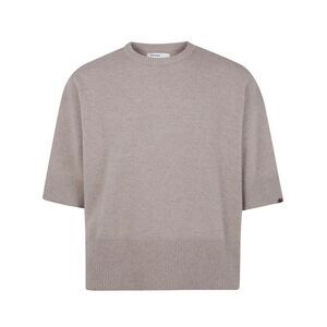 EXTREME CASHMERE Men's Short Sleeve Cashmere Sweater Men NUDE & NEUTRALS